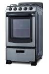 Summit PRO201SS 20" Stainless Steel Gas Range
