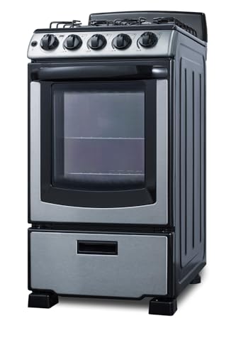 Summit PRO201SS 20" Stainless Steel Gas Range