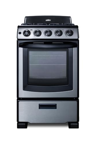 Summit PRO201SS 20" Stainless Steel Gas Range