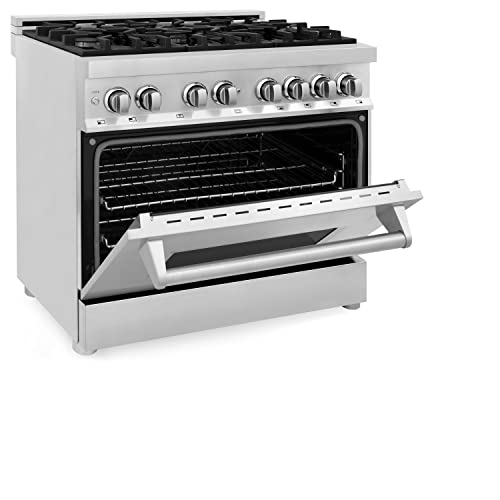 ZLINE 36" Dual Fuel Range with Color Door Options