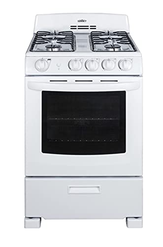 Summit 24" Gas Range with High Backguard