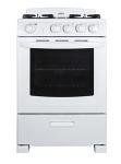 Summit 24" Gas Range with High Backguard