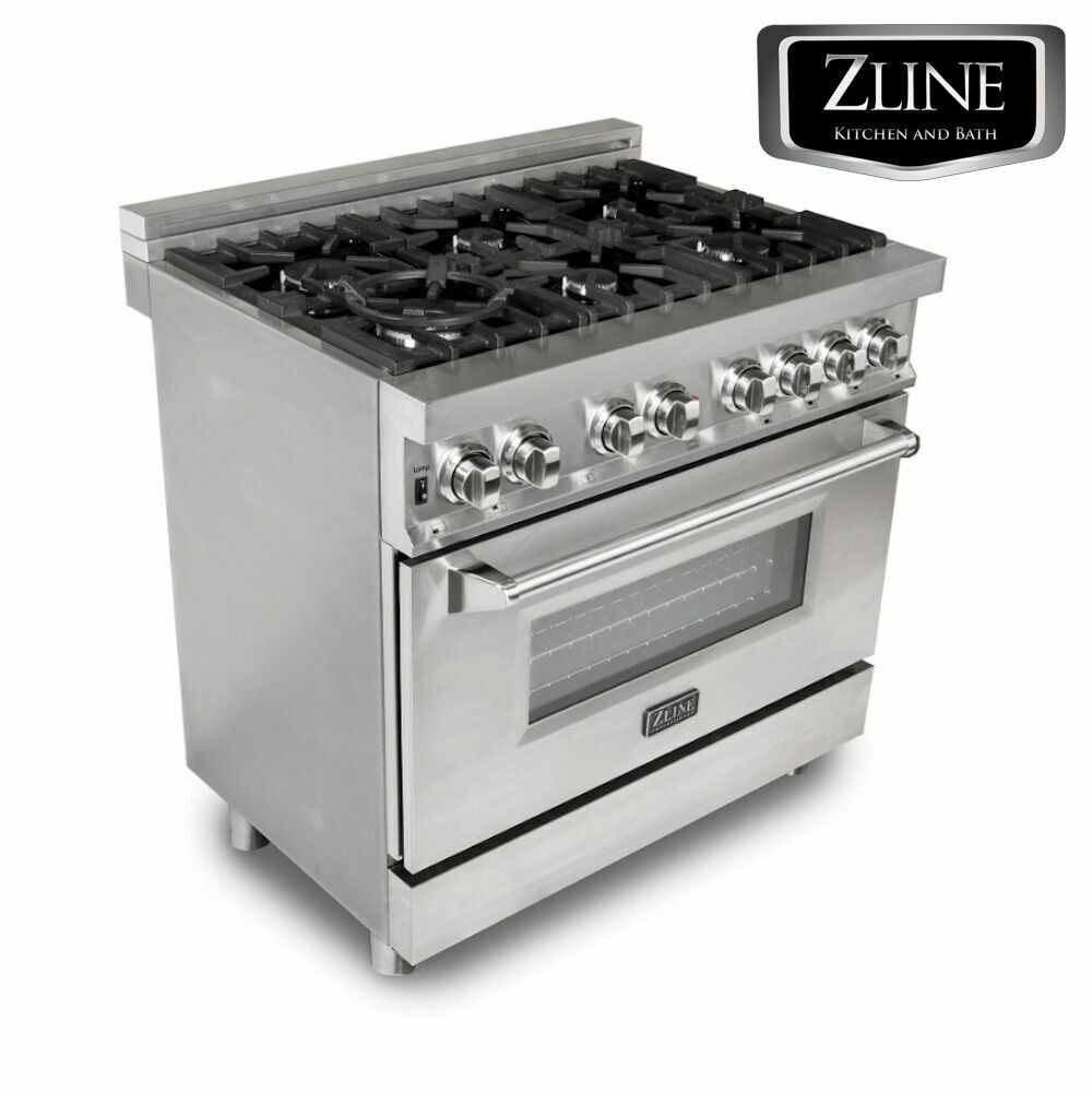 ZLINE 36" Dual Fuel Range with Color Door Options