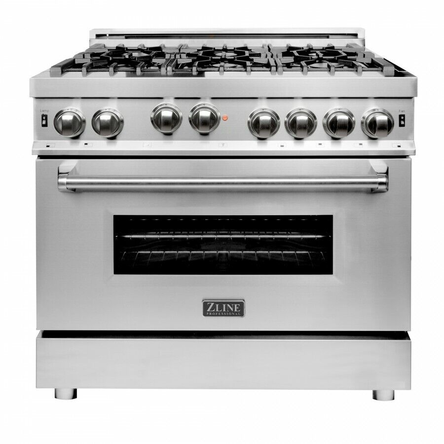 ZLINE 36" Stainless Dual Fuel Range with 6 Burners
