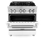 30" ZLINE Dual Fuel Range - White Matte