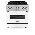 30" ZLINE Dual Fuel Range - White Matte