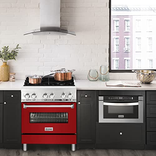 30" Dual Fuel Range with Gas Stove and Electric Oven