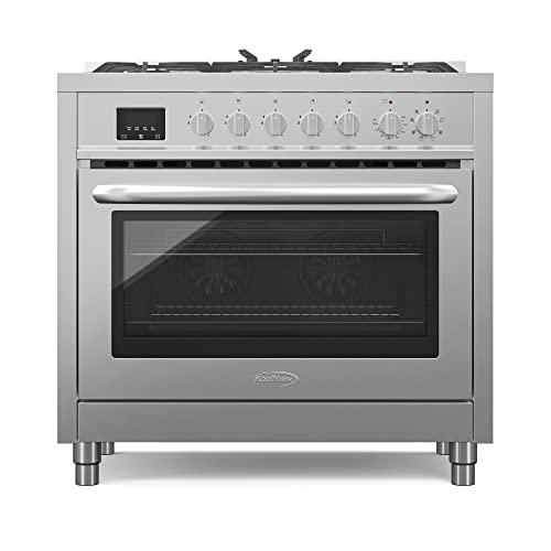 36" Dual-Fuel Range Cooktop with Convection Oven
