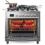 36" Dual-Fuel Range Cooktop with Convection Oven