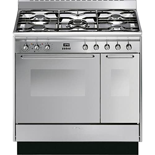 Smeg 90cm Dual Fuel Range - Stainless Steel