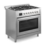 36" Dual-Fuel Range Cooktop with Convection Oven