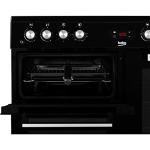 Beko 100cm Dual Fuel Range Cooker - Black