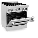 30" ZLINE Stainless Dual Fuel Range with Grill