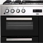 Beko 100cm Dual Fuel Range Cooker - Black