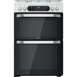 Hotpoint Dual Fuel Double Cooker - White