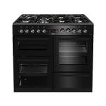 Beko 100cm Black Dual Fuel Range Cooker