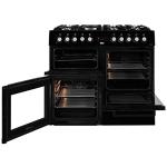 Beko 100cm Black Dual Fuel Range Cooker