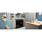 Beko 100cm Black Dual Fuel Range Cooker