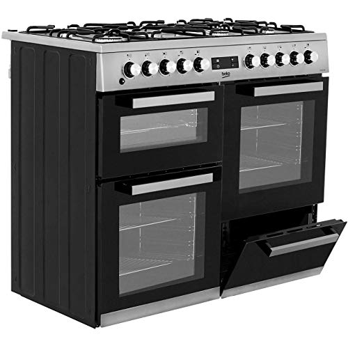 Beko Dual Fuel Range Cooker -Stainless Steel