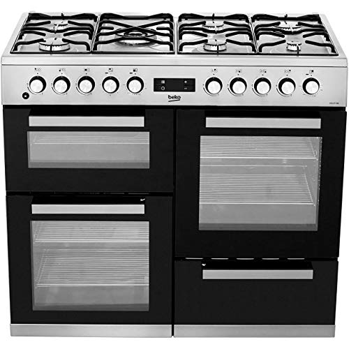 Beko Dual Fuel Range Cooker -Stainless Steel