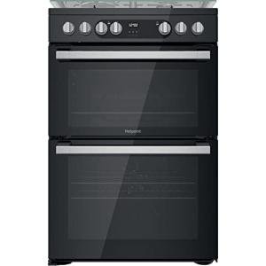 Hotpoint 60CM Dual Fuel Freestanding Cooker - Black