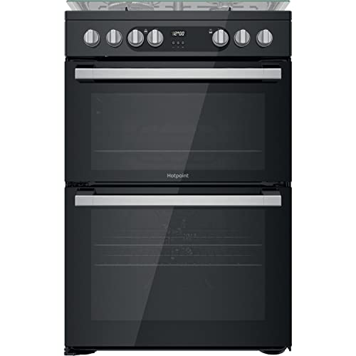 Hotpoint 60CM Dual Fuel Freestanding Cooker - Black