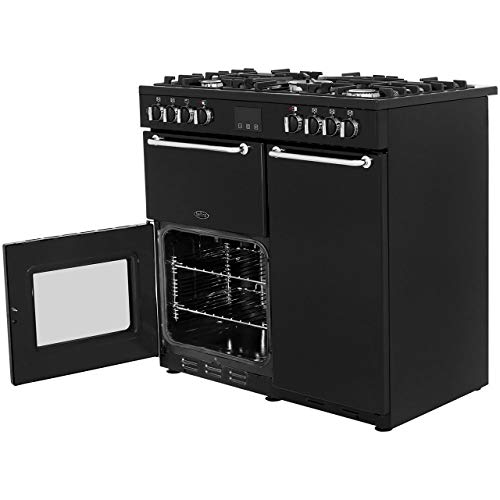 Belling Sandringham90Dft Black Dual Fuel Range Cooker
