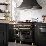 ZLINE 48" Dual Fuel Range - Black/Gold