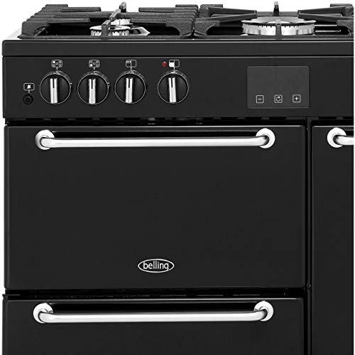 Belling Sandringham90Dft Black Dual Fuel Range Cooker