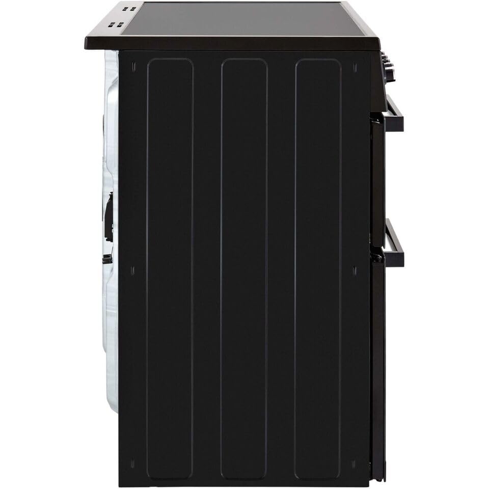 Beko 90cm electric range cooker, black ceramic hob