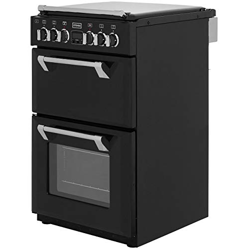 Black Dual Fuel Range Cooker - 55cm