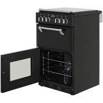 Black Dual Fuel Range Cooker - 55cm