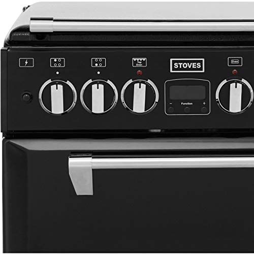 Black Dual Fuel Range Cooker - 55cm