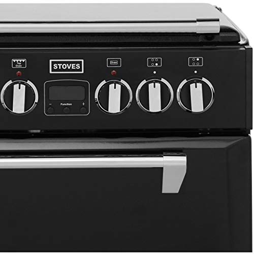 Black Dual Fuel Range Cooker - 55cm