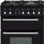 Rangemaster Toledo Dual Fuel Range Cooker - Black/Chrome