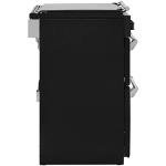 Black Dual Fuel Range Cooker - 55cm