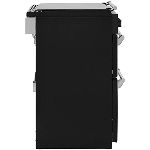 Black Dual Fuel Range Cooker - 55cm