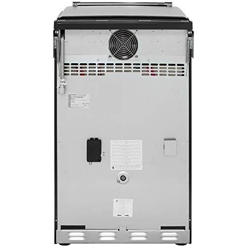 Black Dual Fuel Range Cooker - 55cm