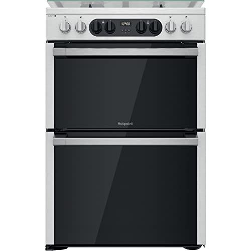 Hotpoint 60cm Dual Fuel Double Oven - SS