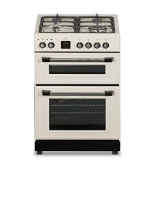 New World 60cm Dual Fuel Cooker - Cream