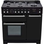 Rangemaster Toledo Dual Fuel Range Cooker - Black/Chrome