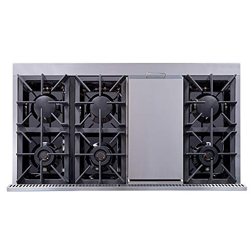 48" Professional Dual Fuel Range - Stainless Steel