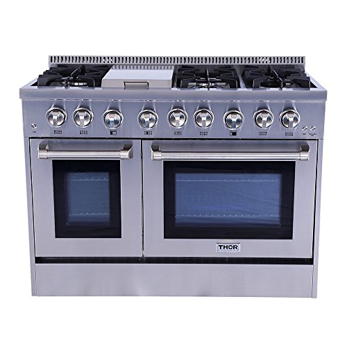48" Professional Dual Fuel Range - Stainless Steel