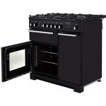 Rangemaster Toledo Dual Fuel Range Cooker - Black/Chrome