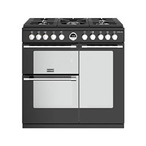 Black 90cm Dual Fuel Range Cooker by Stoves
