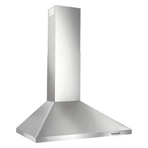 Stainless Steel 30" Convertible Range Hood with LED