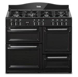 Creda 100cm Dual Fuel Traditional Range Cooker - Black