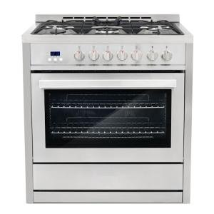 36 in. Stainless Steel Dual Fuel Range with Convection