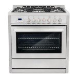 COSMO Dual Fuel Range with 5 Burners & Convection Oven