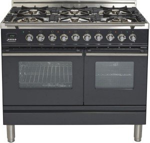 Ilve 40" Dual Fuel Dual Oven Range